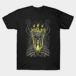 Design "Dark Aquarius" Yellow T-Shirt